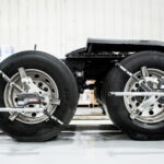 Semi-truck tires.